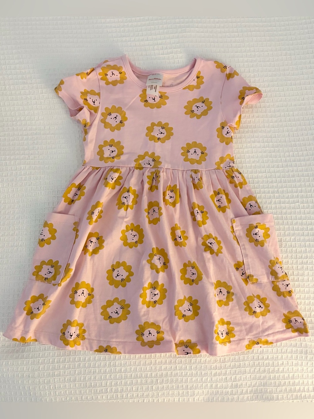 Hanna Andersson playground dress with pockets - lion face print